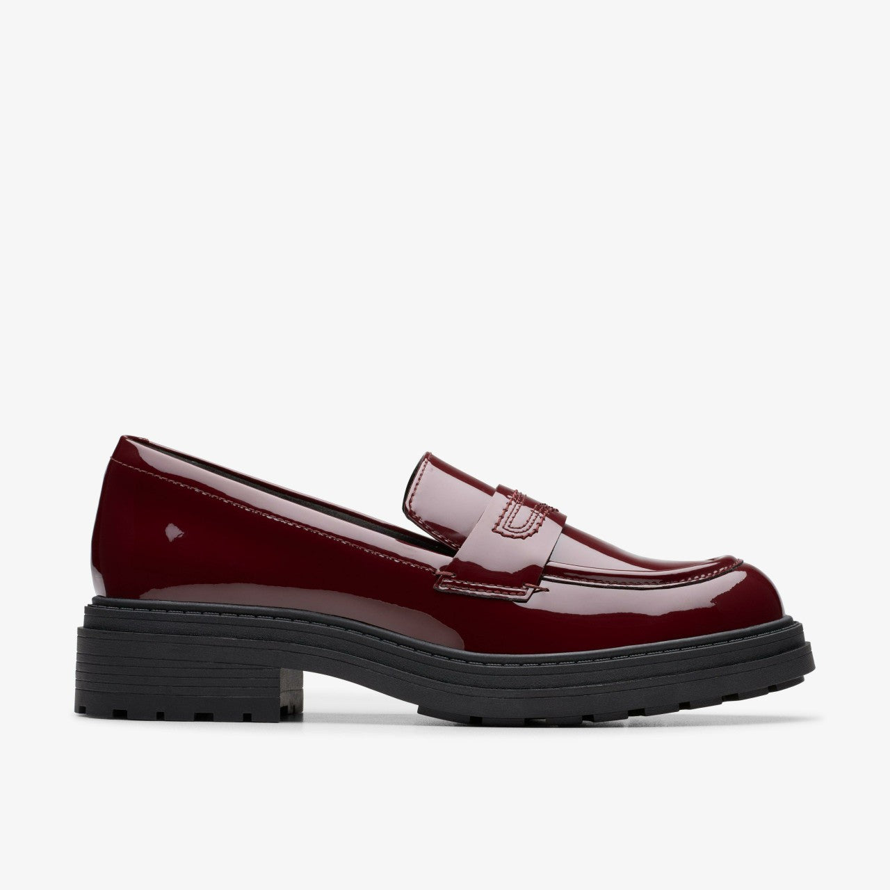 Orinoco 3 Edge Burgundy Patent Clarks Women