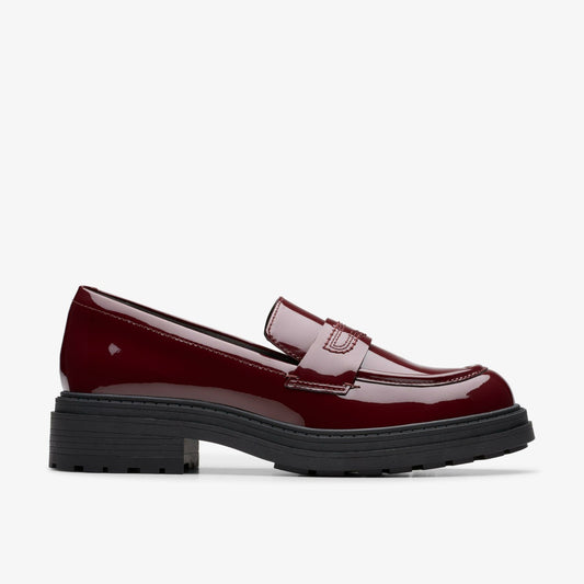 Orinoco 3 Edge Burgundy Patent Clarks Women