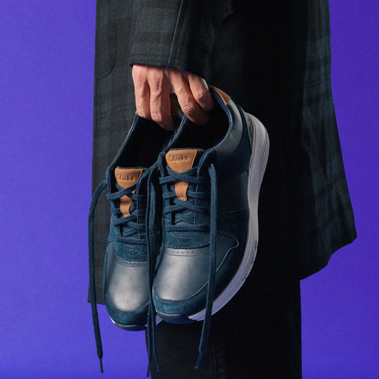 Motion Trek Go Navy Combination Clarks Men