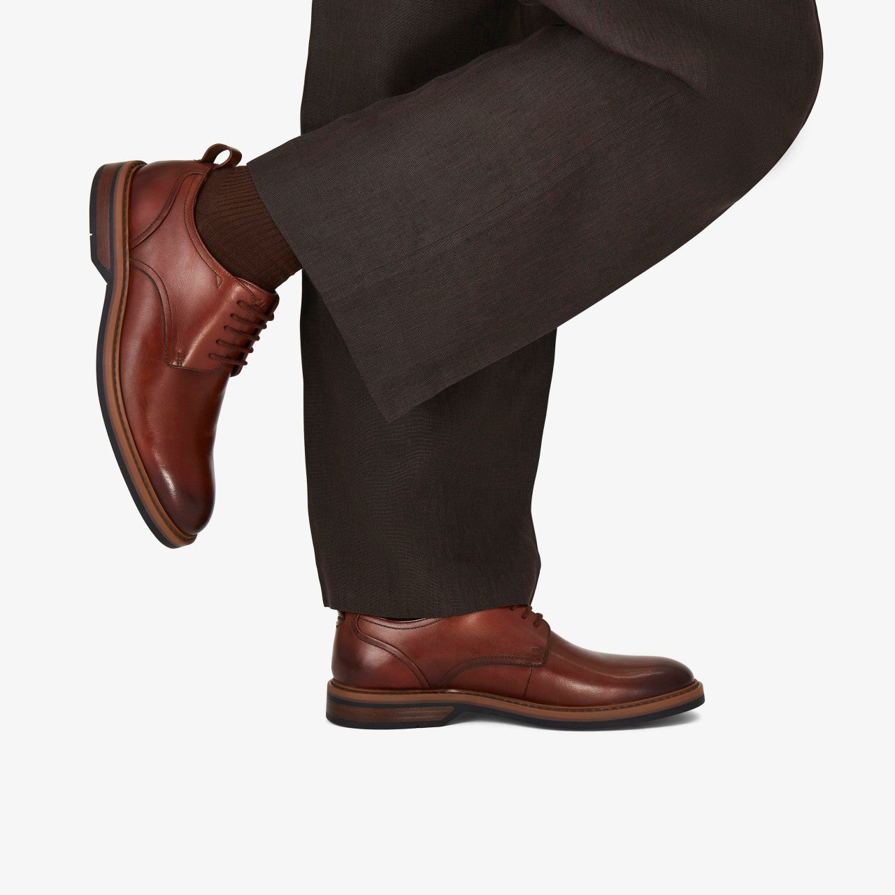 Aldwin Lace Tan Leather Clarks Men