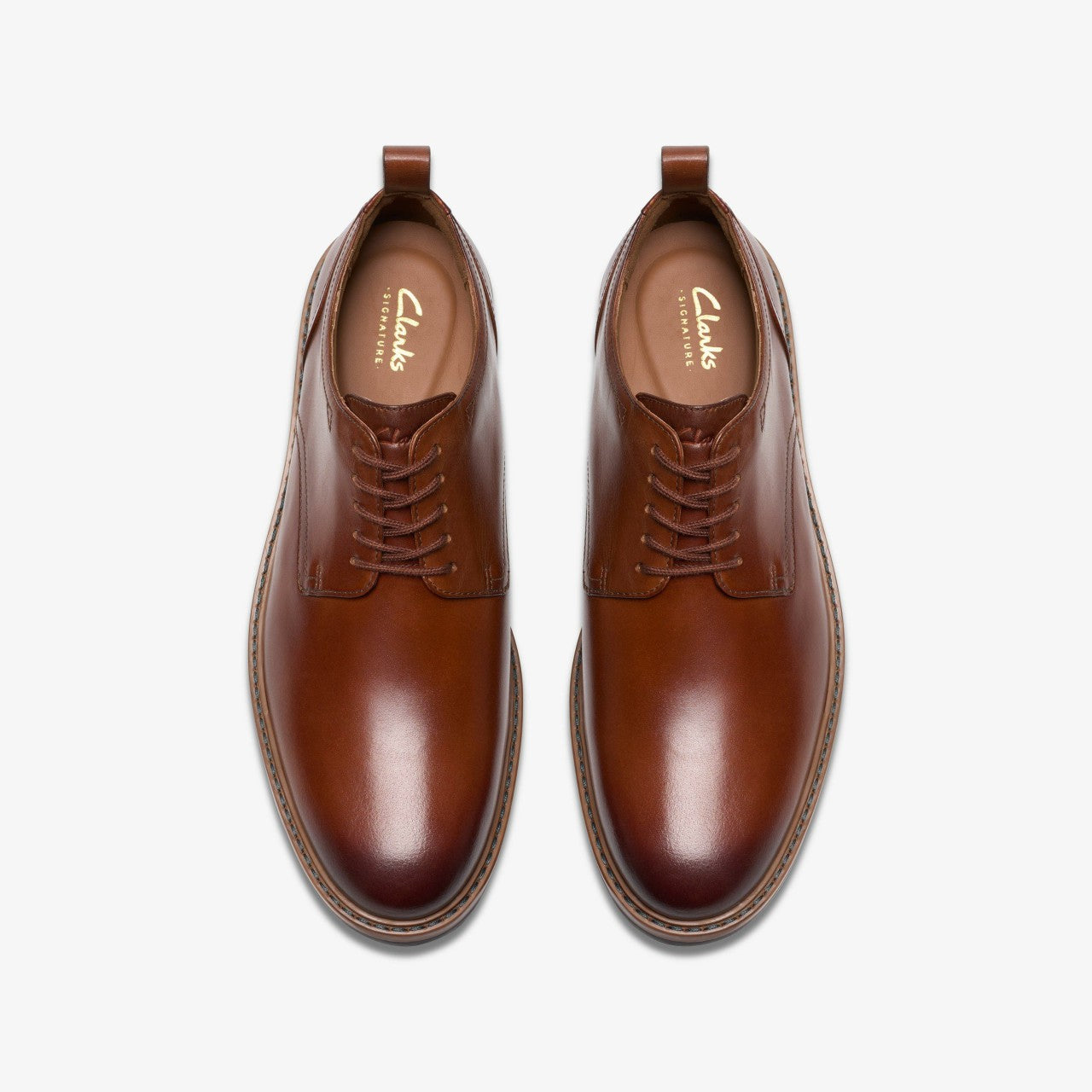Aldwin Lace Tan Leather Clarks Men