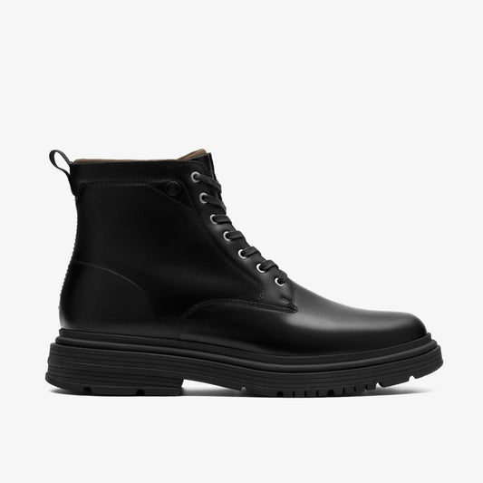 Badbury Hi Waterproof Black Warmlined Leather Clarks Men