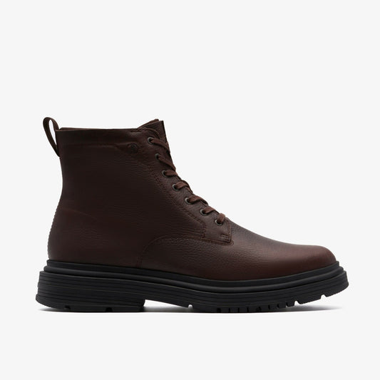 Badbury Hi Waterproof Brown Warmlined Leather Clarks Men