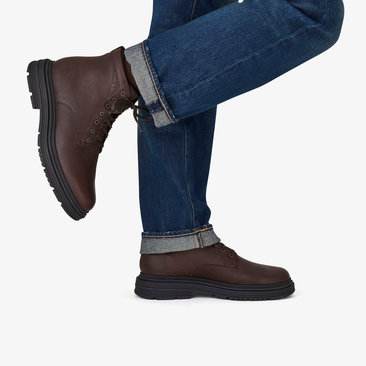 Badbury Hi Waterproof Brown Warmlined Leather Clarks Men