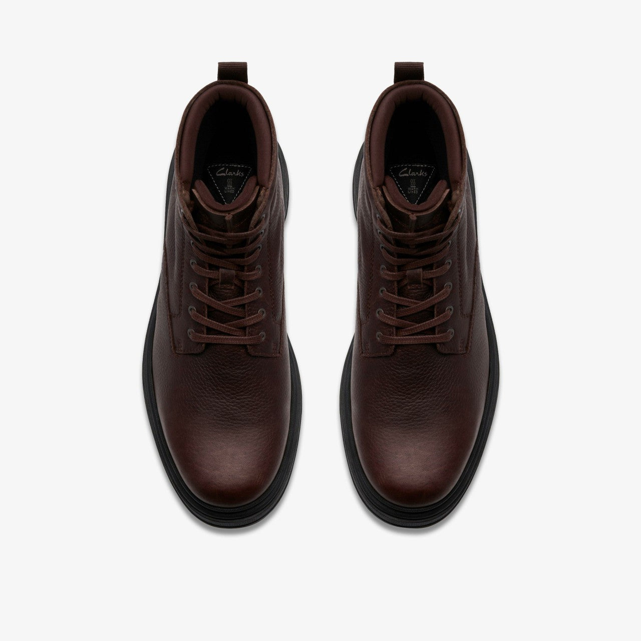 Badbury Hi Waterproof Brown Warmlined Leather Clarks Men