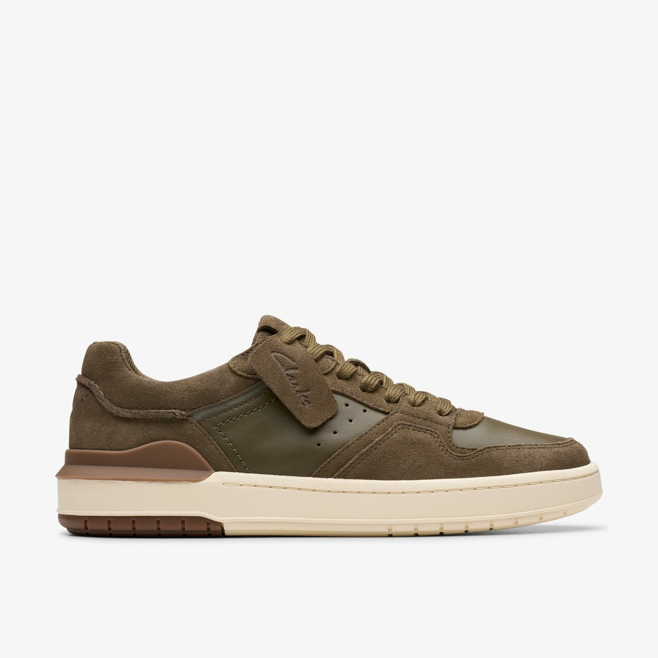 Courtlite2 Lo Khaki Suede Clarks Men