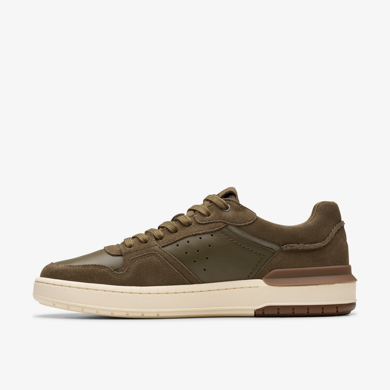Courtlite2 Lo Khaki Suede Clarks Men