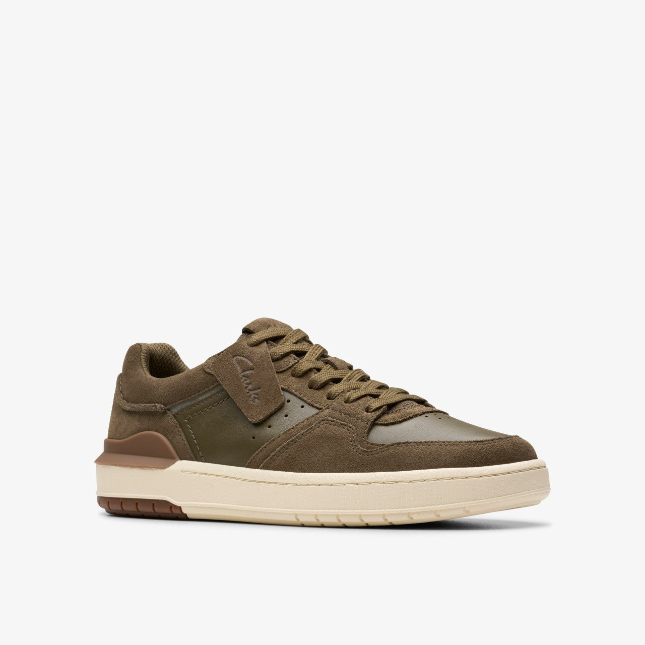 Courtlite2 Lo Khaki Suede Clarks Men