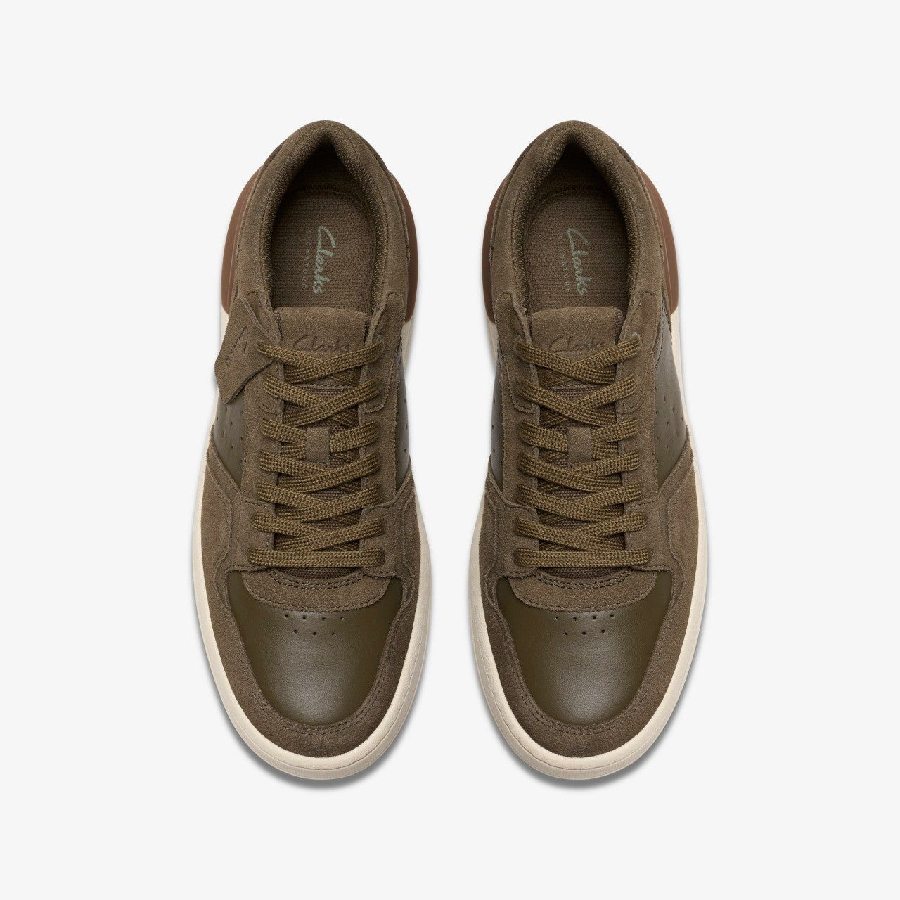 Courtlite2 Lo Khaki Suede Clarks Men