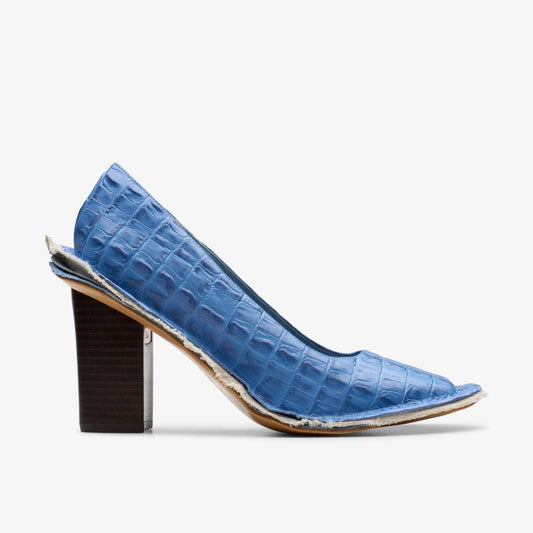 Martine Rose Heel Womens Blue Leather Clarks Women