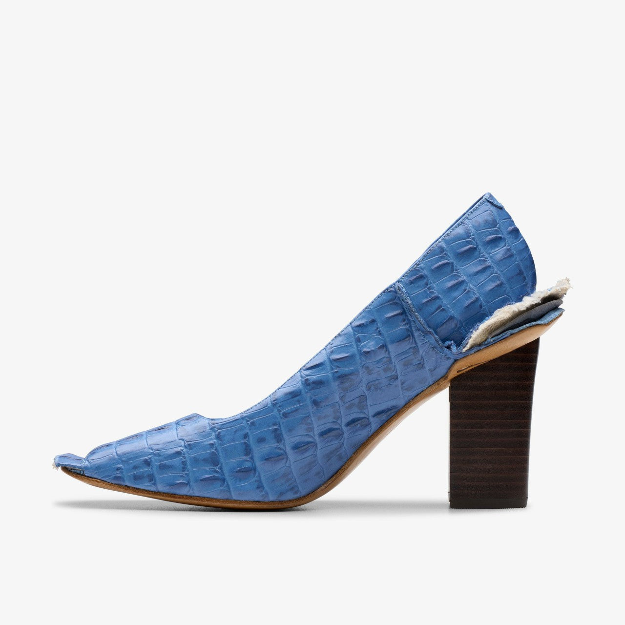 Martine Rose Heel Womens Blue Leather Clarks Women