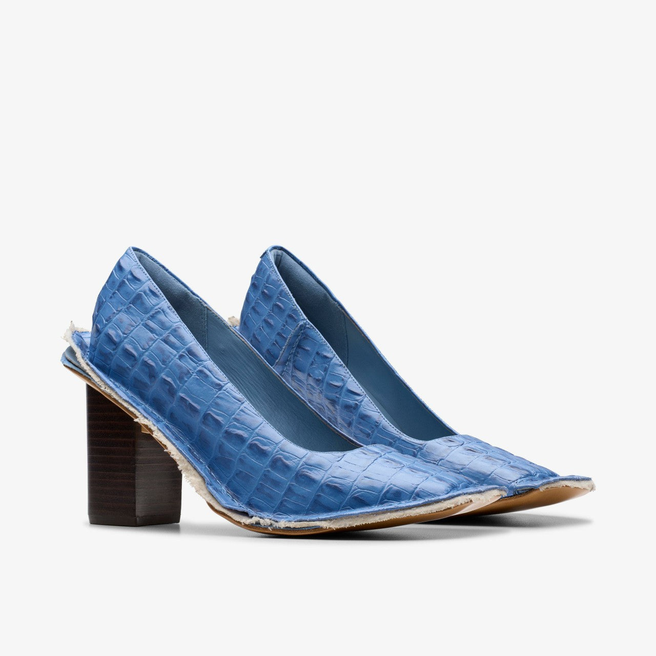 Martine Rose Heel Womens Blue Leather Clarks Women