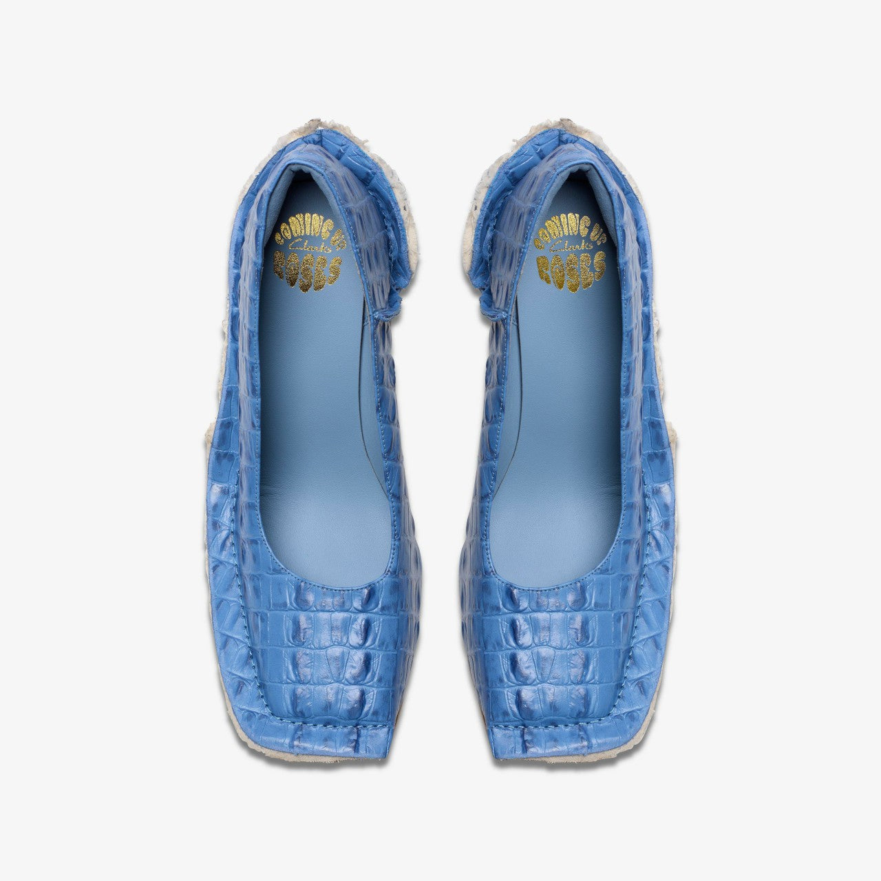 Martine Rose Heel Womens Blue Leather Clarks Women