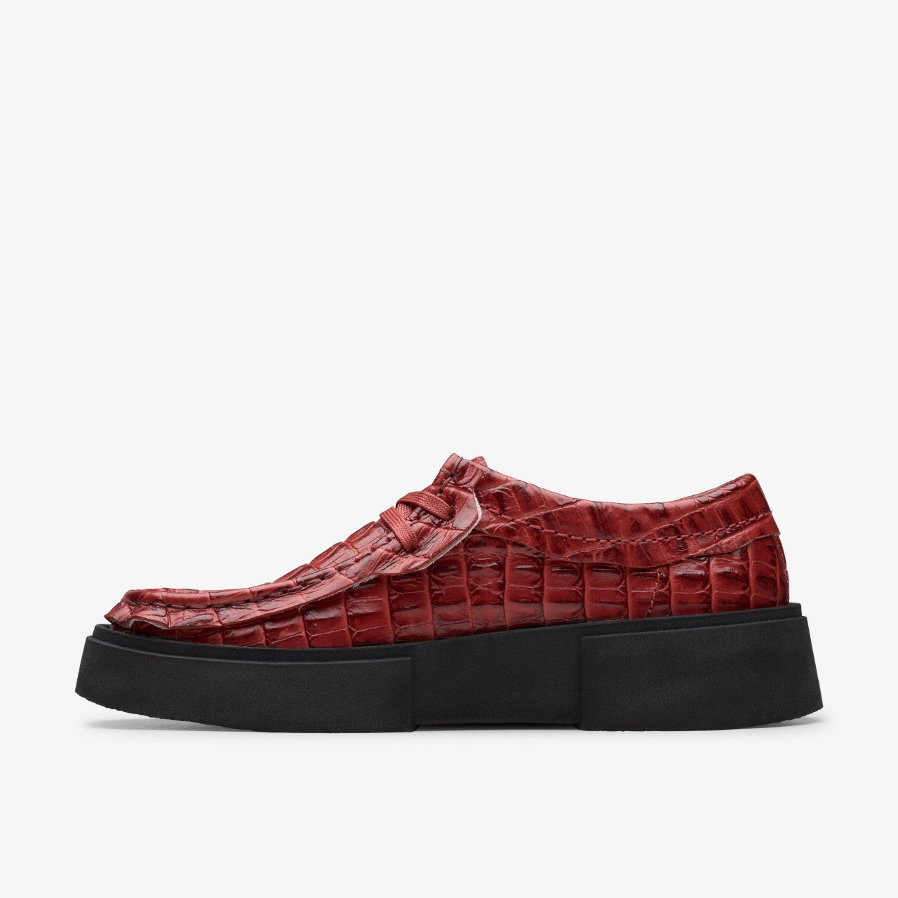Martine Rose Torview Womens Burgundy Leather Clarks Women