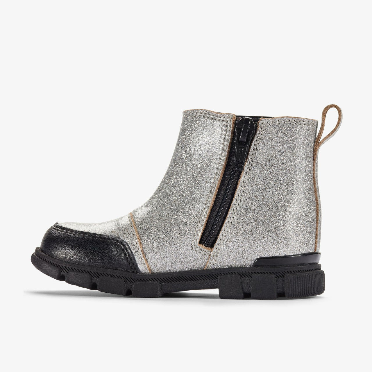 Evyn Chelsea Toddler Silver Patent Clarks Kids