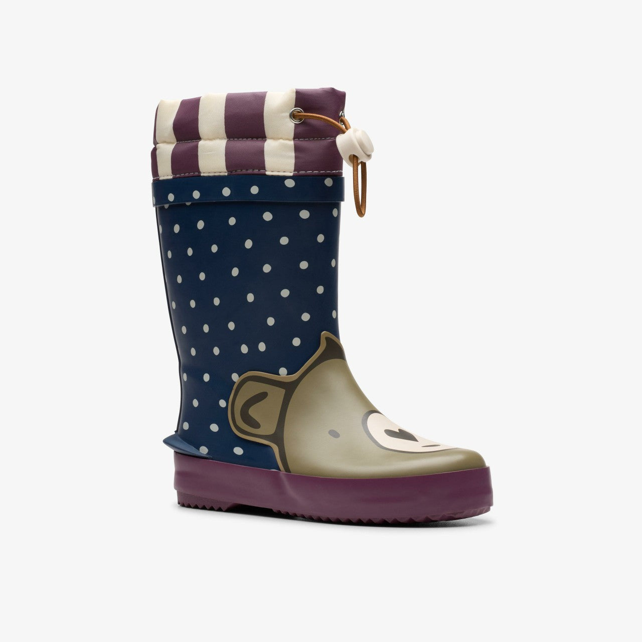 Tarri Race Toddler Navy Combination Clarks Kids