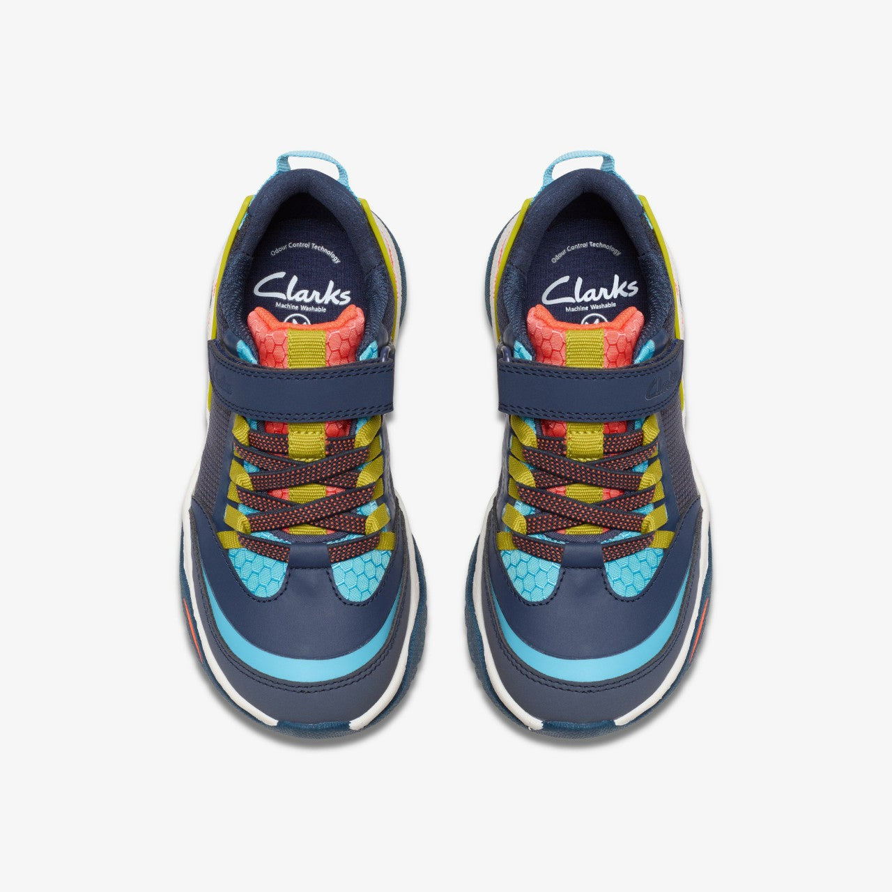 Feather Track Kid Navy Combination Clarks Kids
