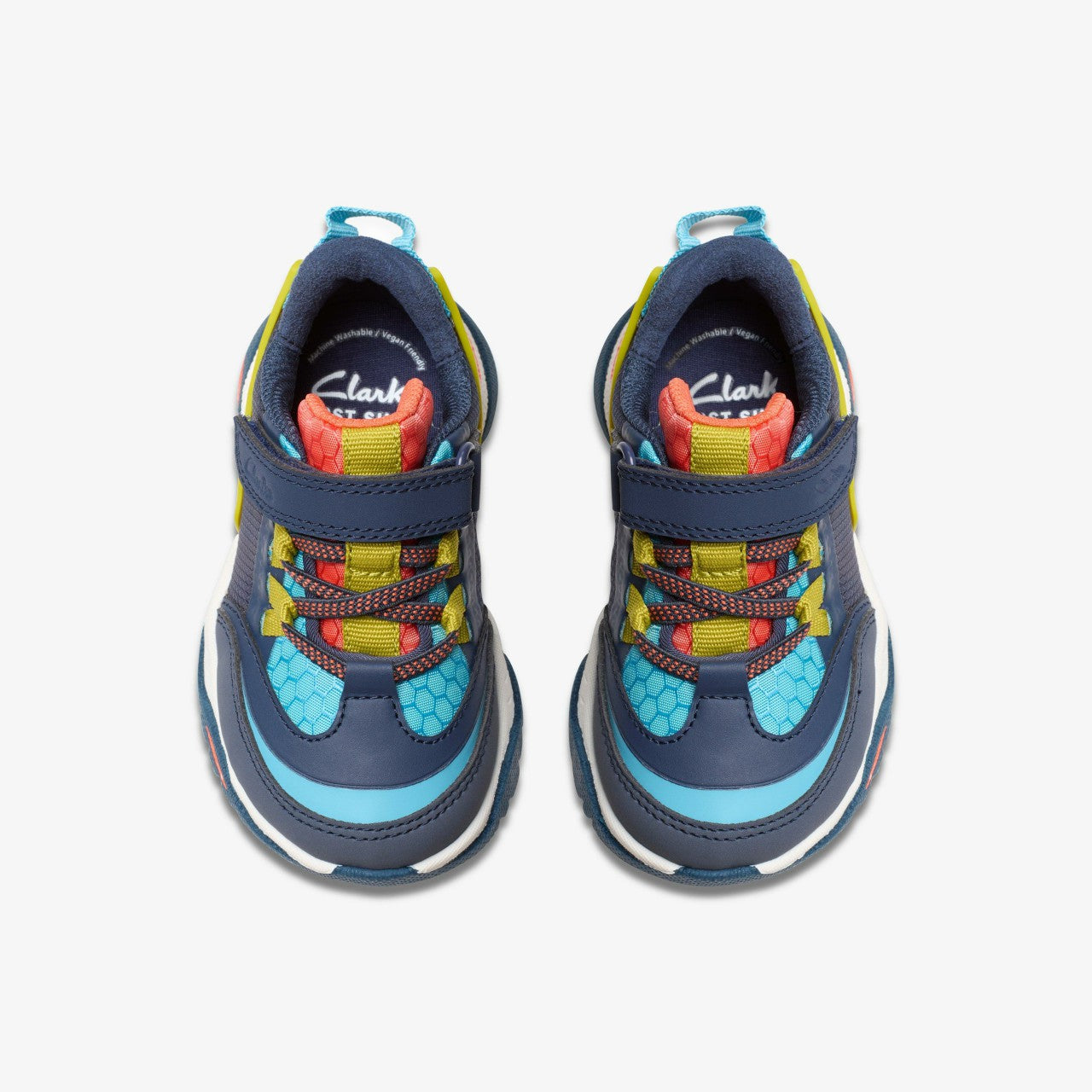 Feather Track Toddler Navy Combination Clarks Kids