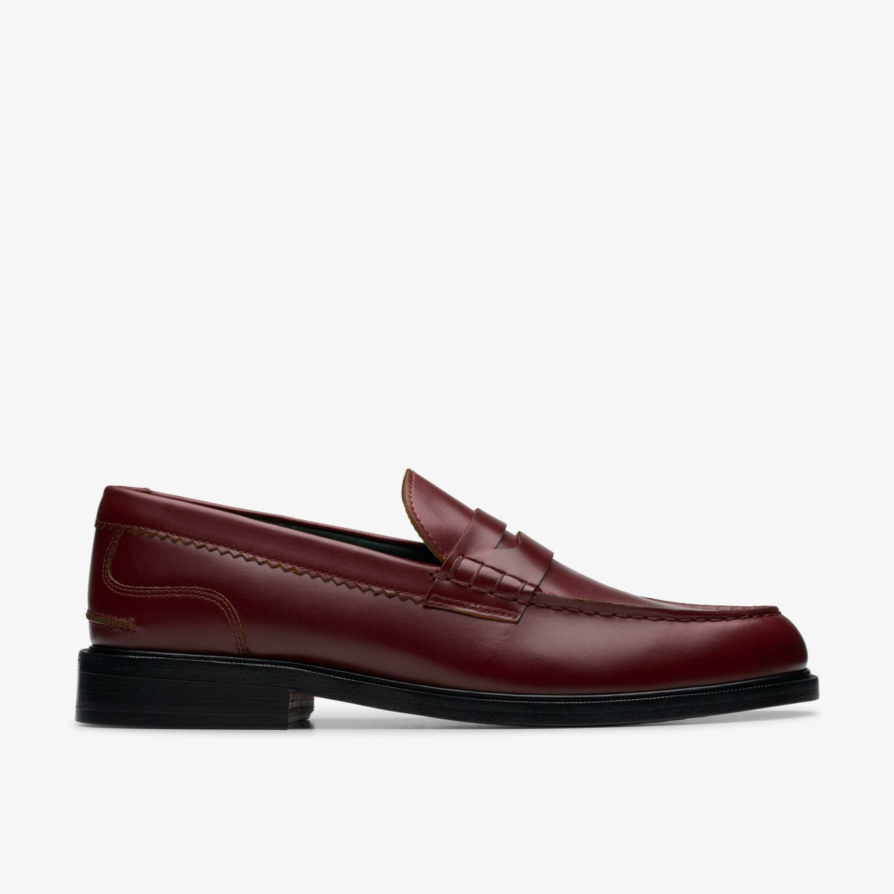 Craft James Lo Loafer Wine Leather Clarks Men