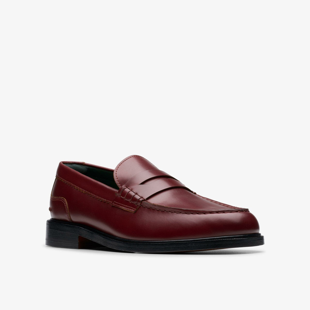 Craft James Lo Loafer Wine Leather Clarks Men