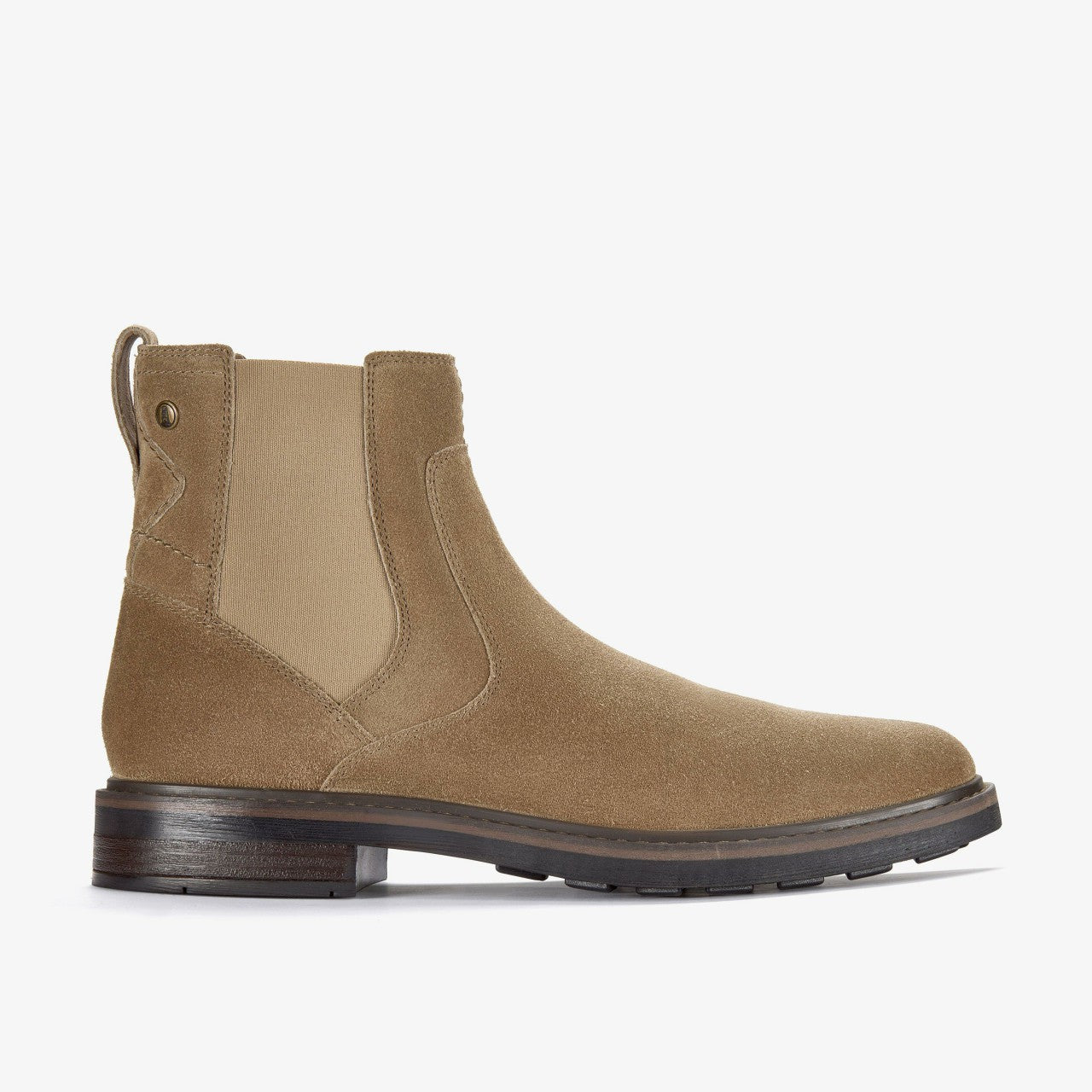 Newford Easy Dark Sand Suede Clarks Men