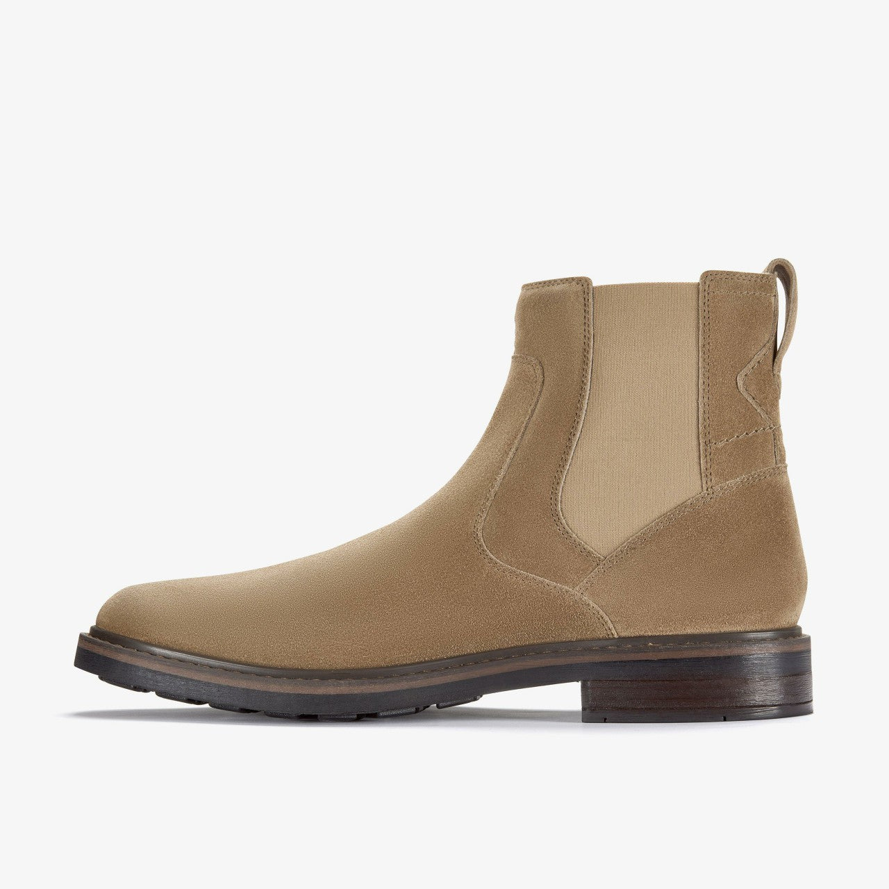 Newford Easy Dark Sand Suede Clarks Men