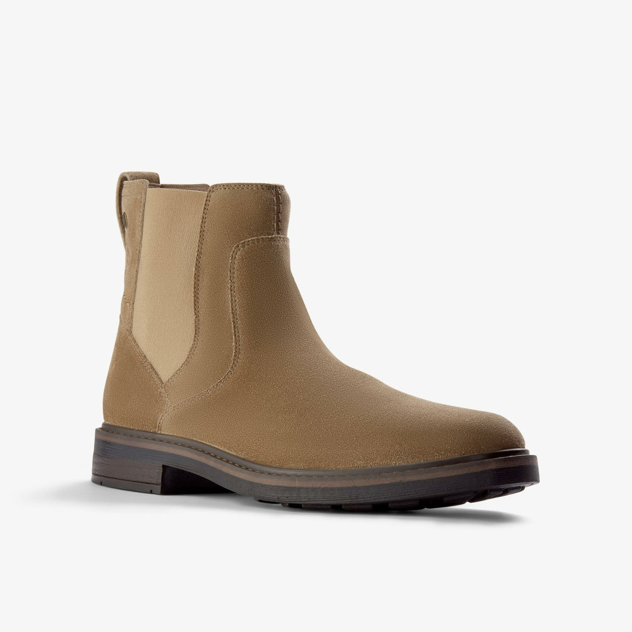 Newford Easy Dark Sand Suede Clarks Men