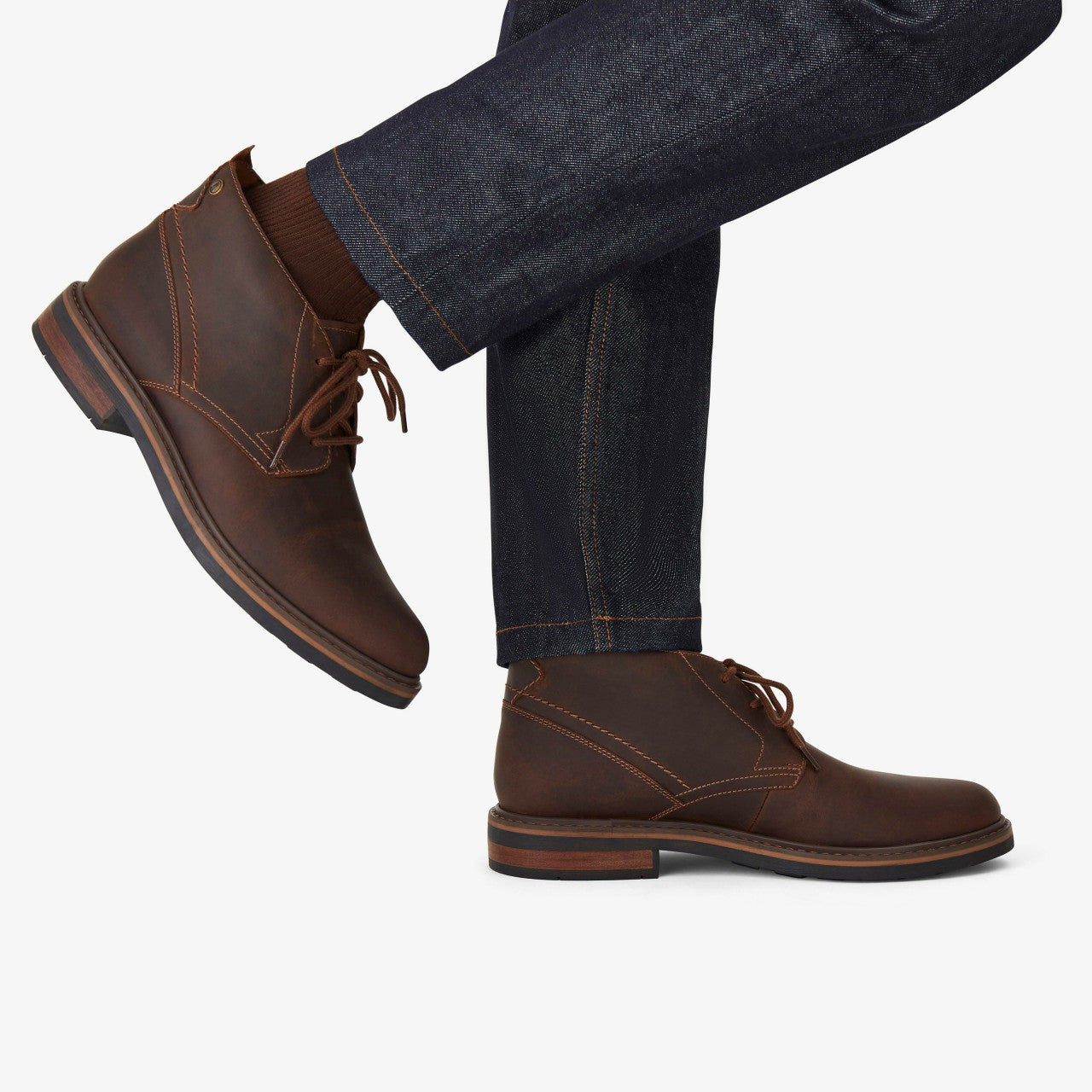 Newford Mid Beeswax Leather Clarks Men