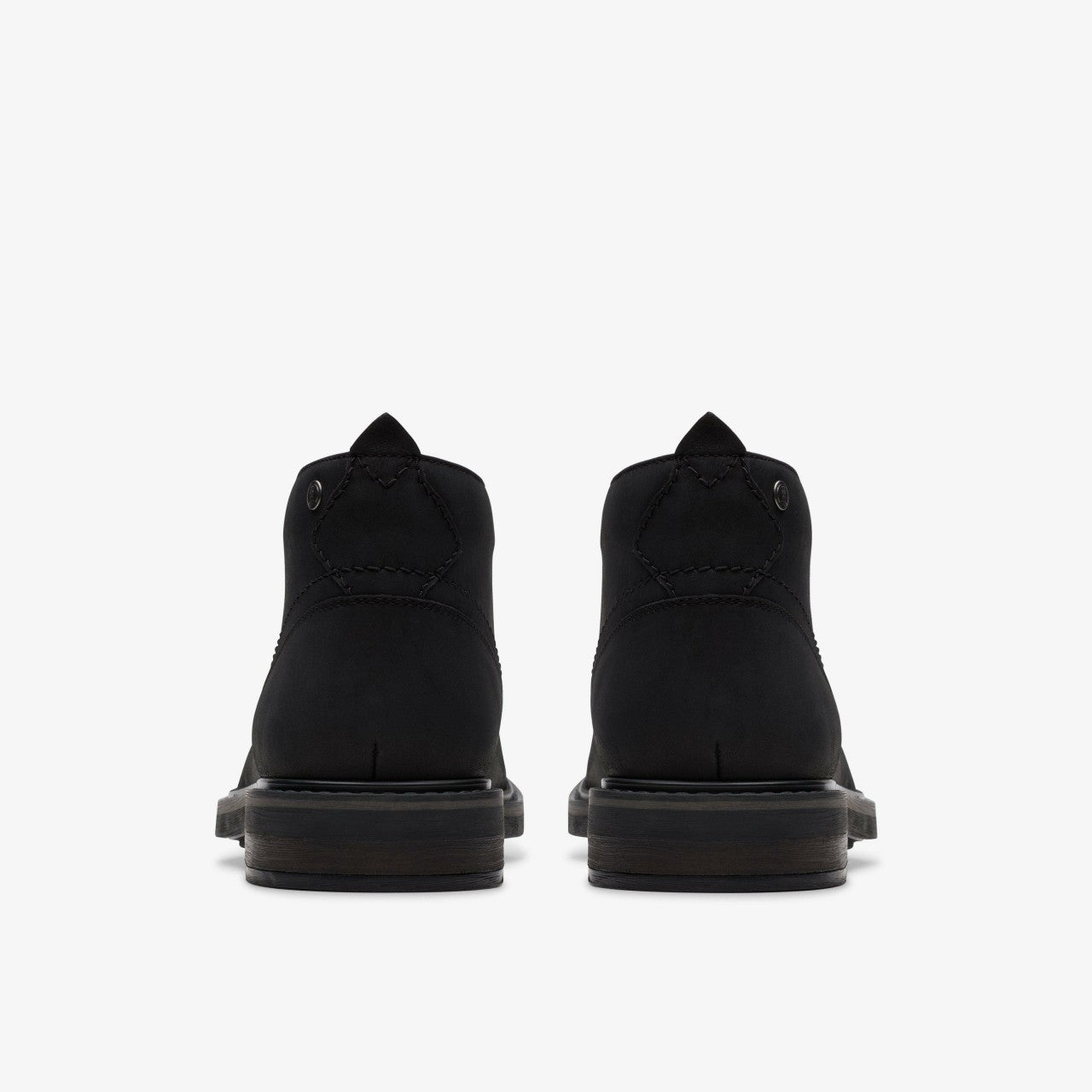 Newford Mid Black Leather Clarks Men