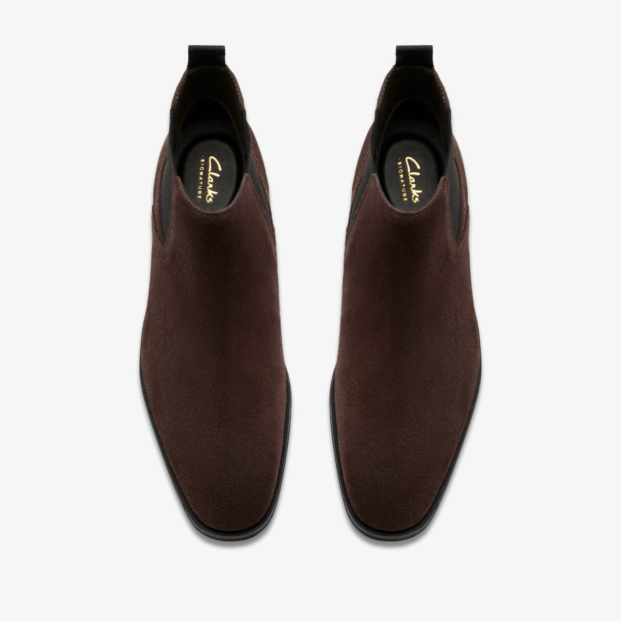 Paulton Easy Dark Brown Suede Clarks Men