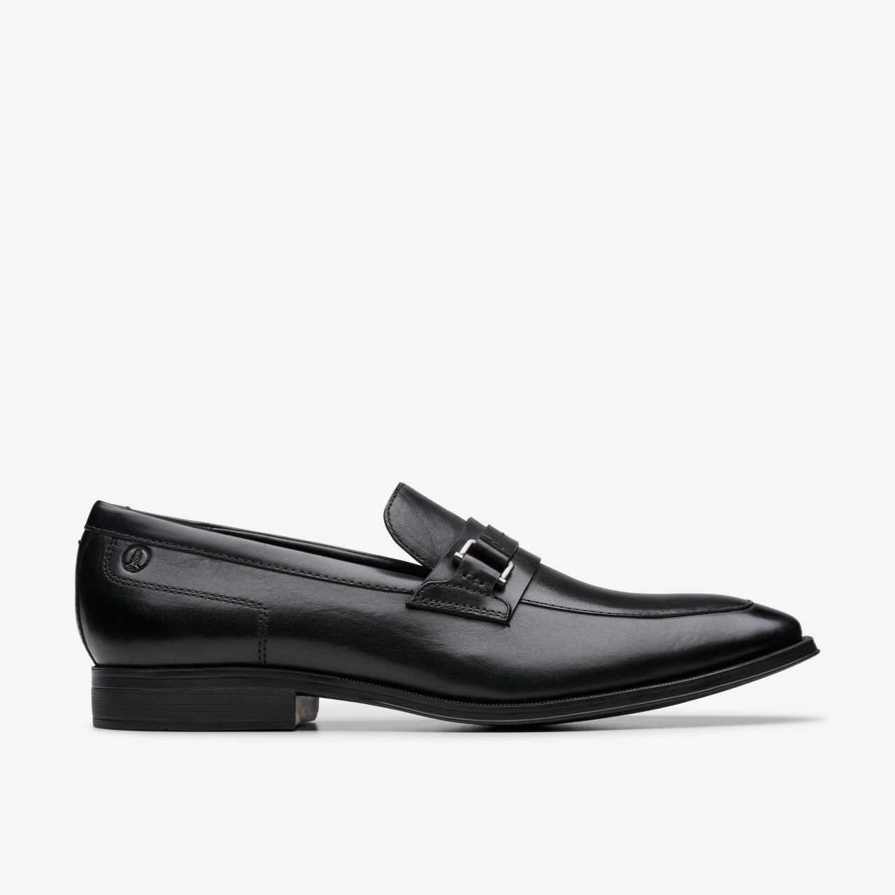 Paulton Lo Black Leather Clarks Men