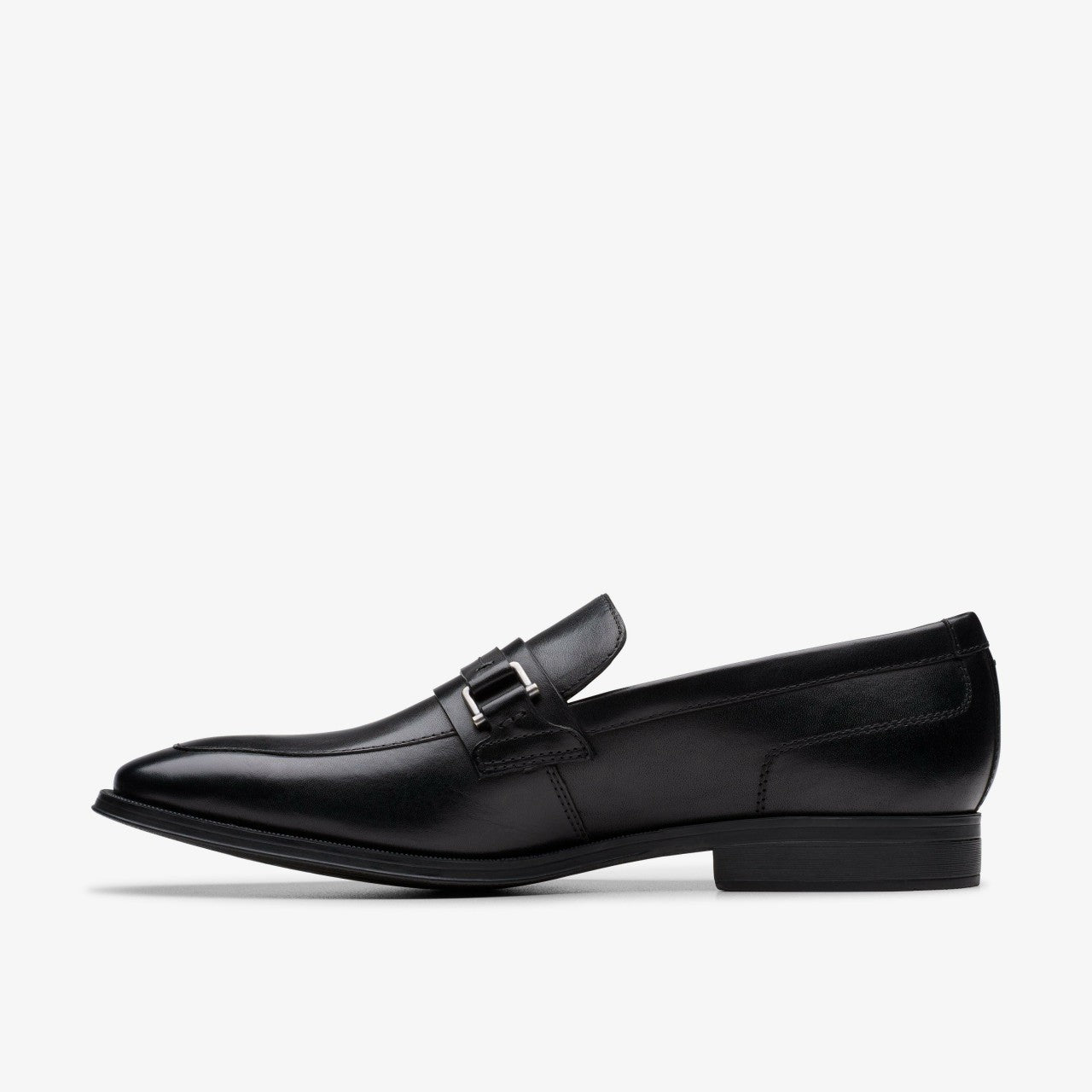Paulton Lo Black Leather Clarks Men