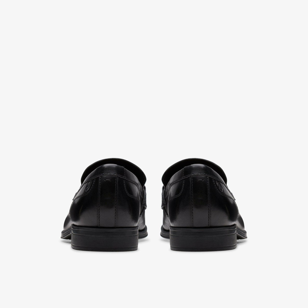 Paulton Lo Black Leather Clarks Men