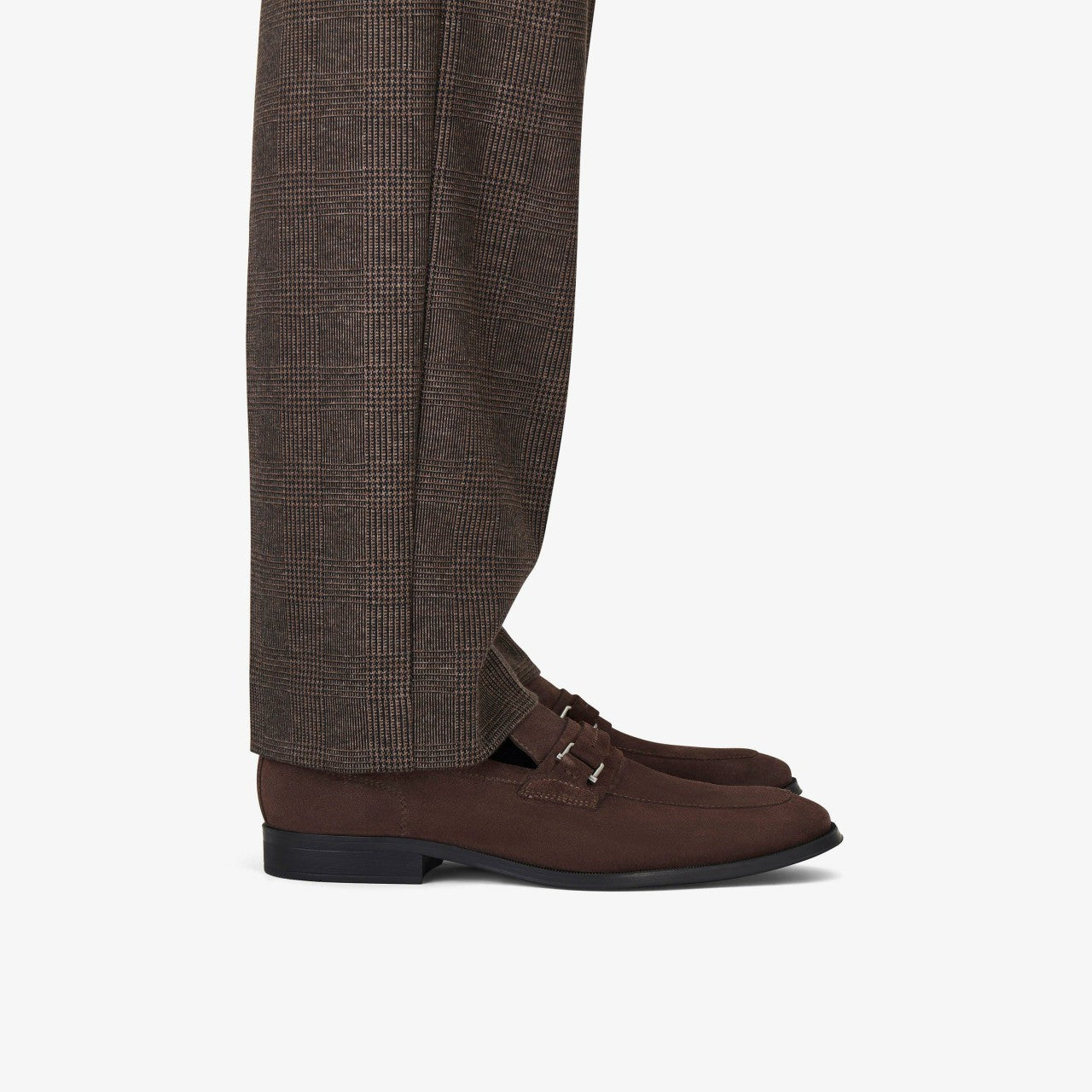 Paulton Lo Dark Brown Suede Clarks Men