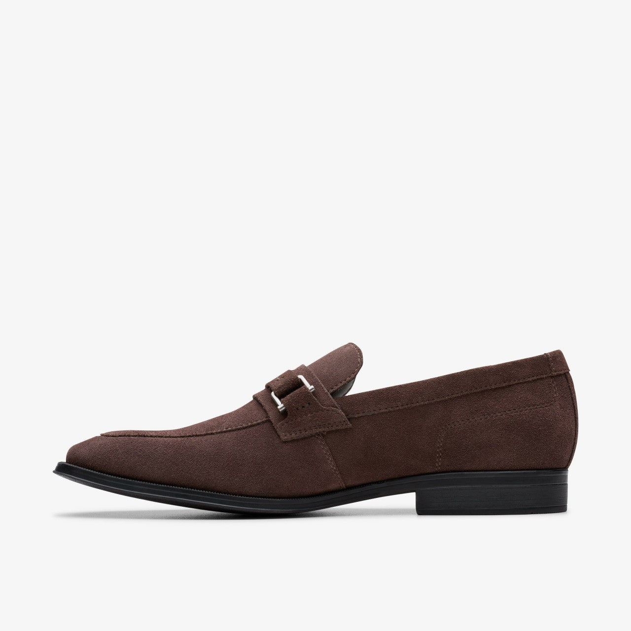 Paulton Lo Dark Brown Suede Clarks Men