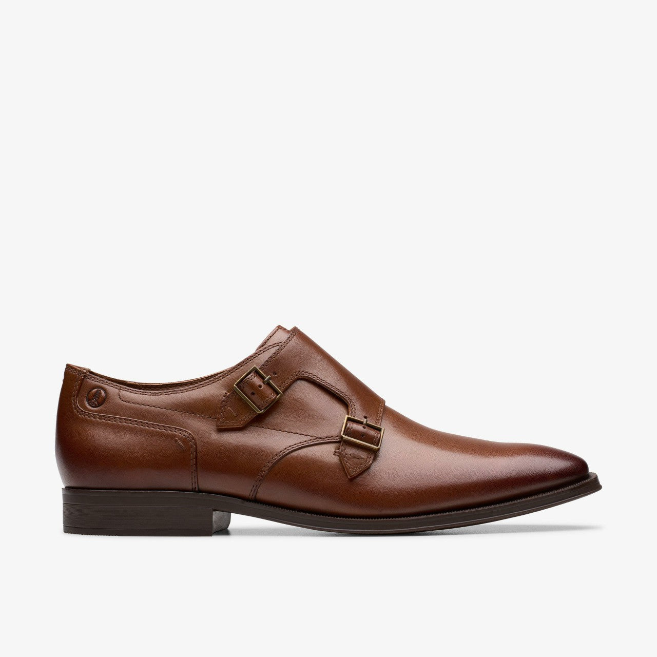 Paulton Monk Tan Leather Clarks Men