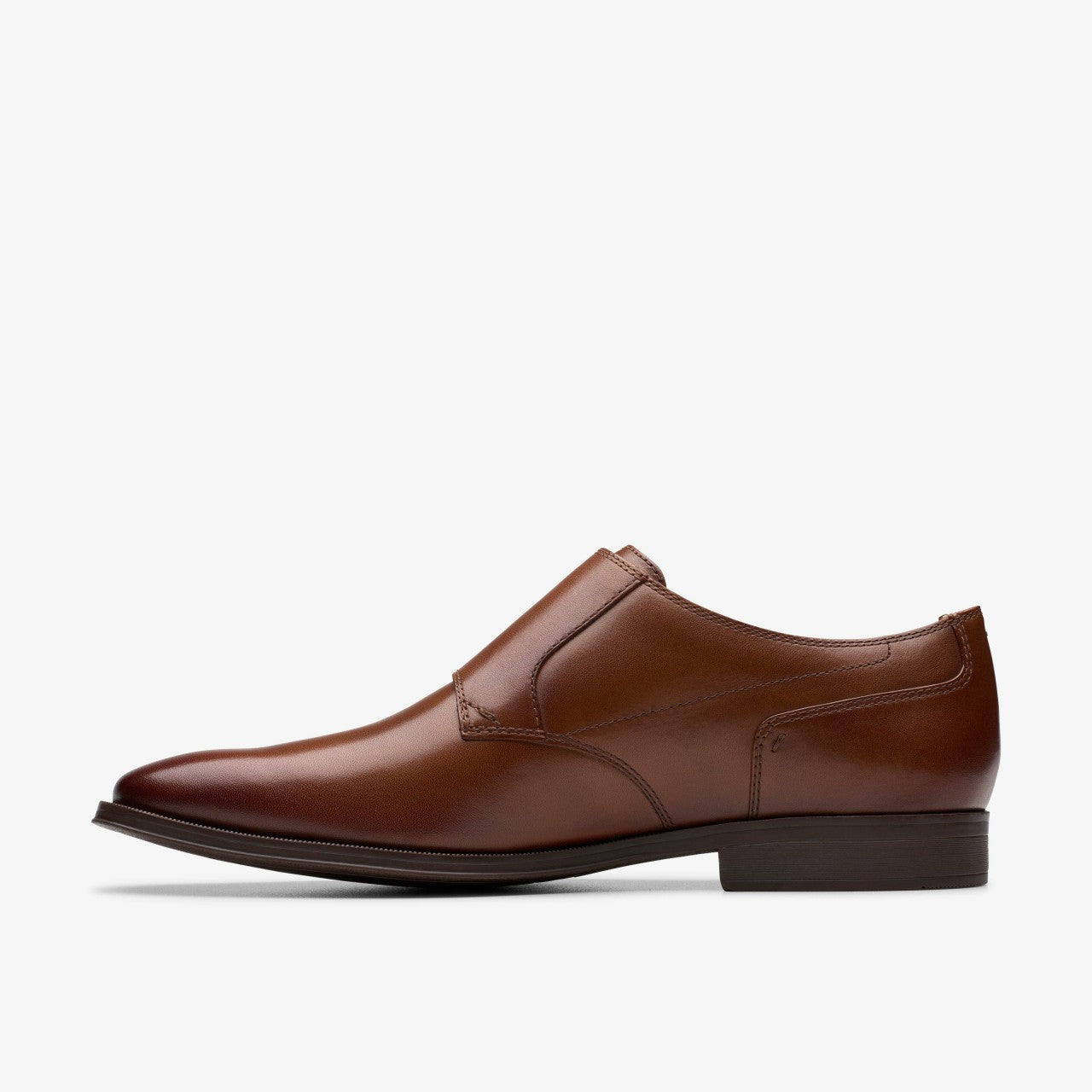 Paulton Monk Tan Leather Clarks Men