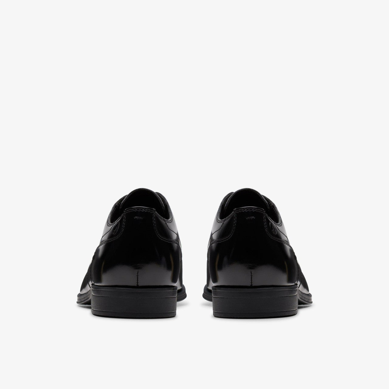 Paulton Lace Black Hi Shine Leather Clarks Men