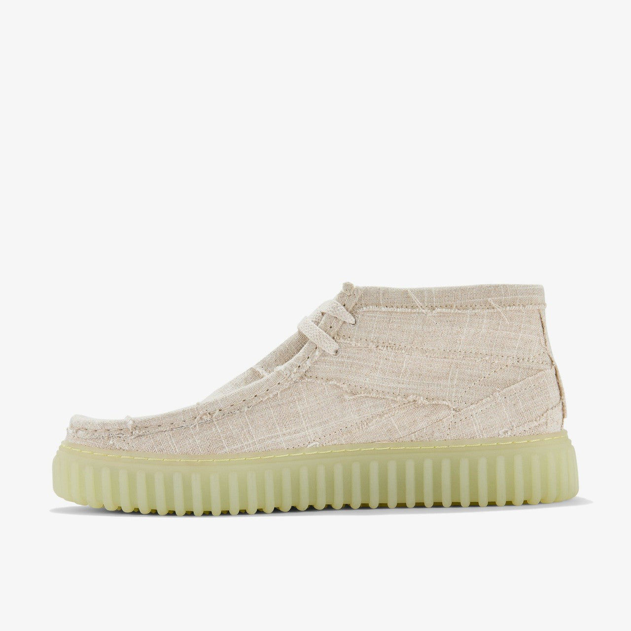 Torhill Hallow Off White Textile Clarks Men