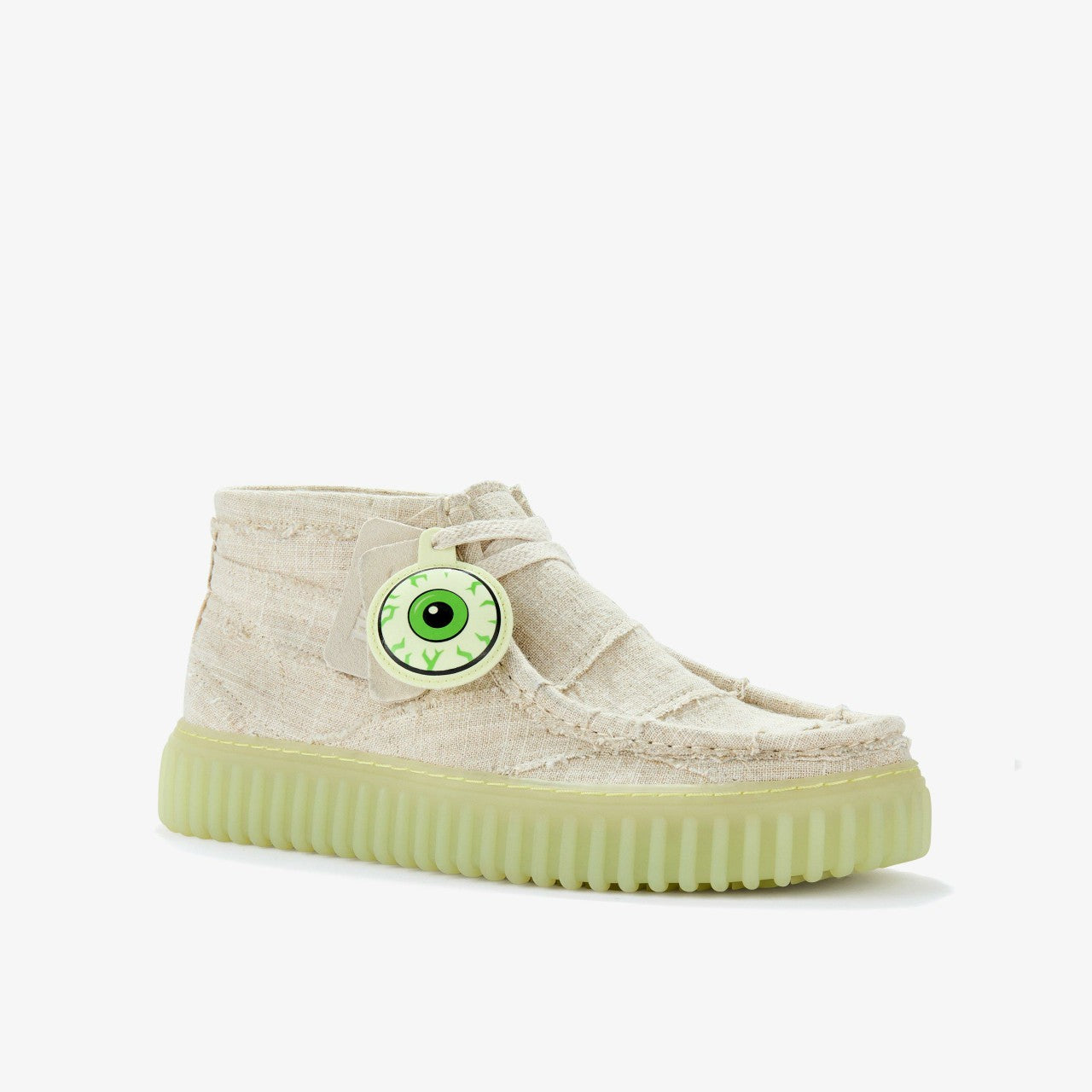 Torhill Hallow Off White Textile Clarks Men