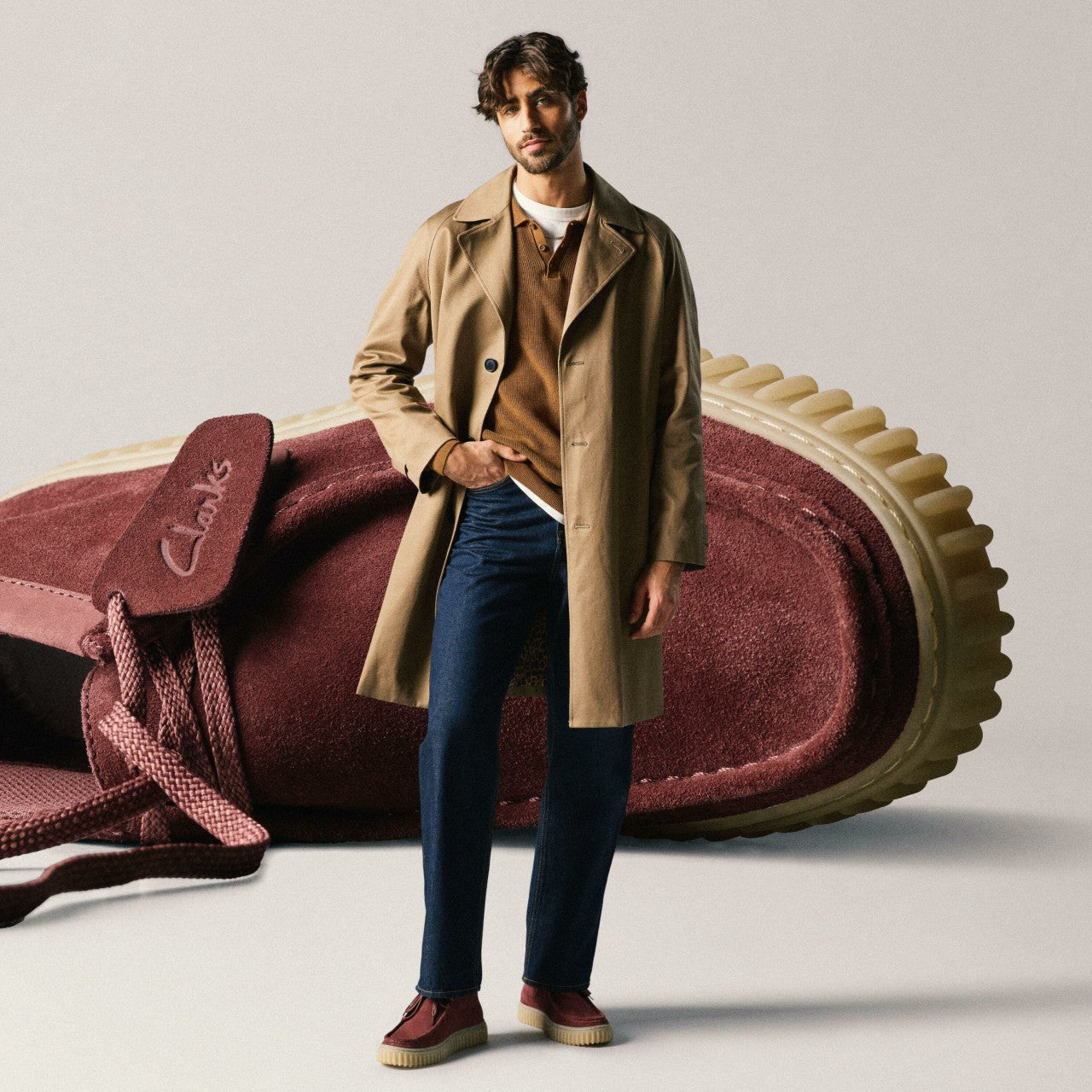 Torhill Hi Wine Suede Clarks Women|Men