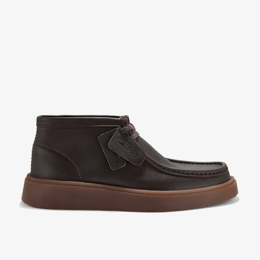Torview Hi Brown Leather Clarks Men