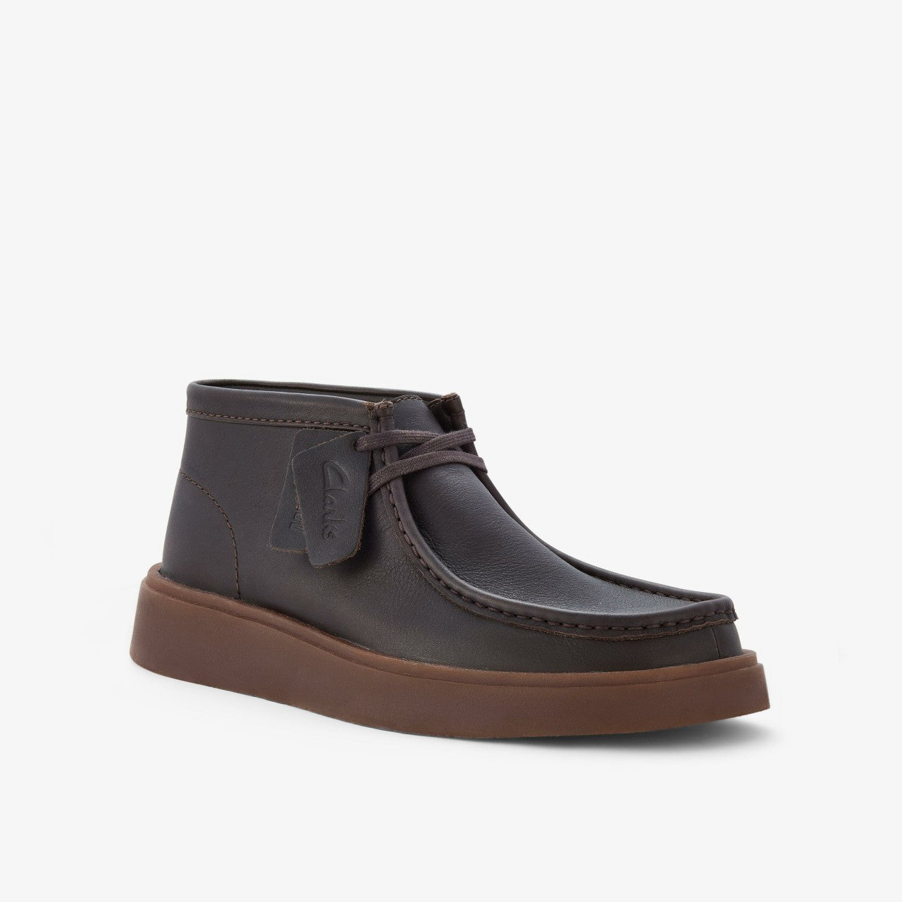 Torview Hi Brown Leather Clarks Men
