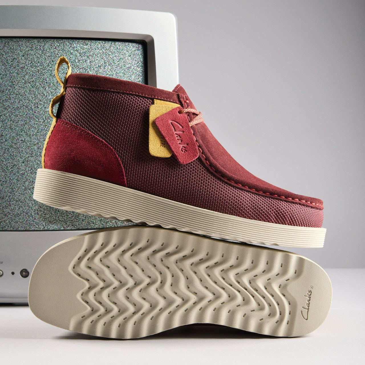 Wallabee FTR2 Boot Burgundy Combination Clarks Men