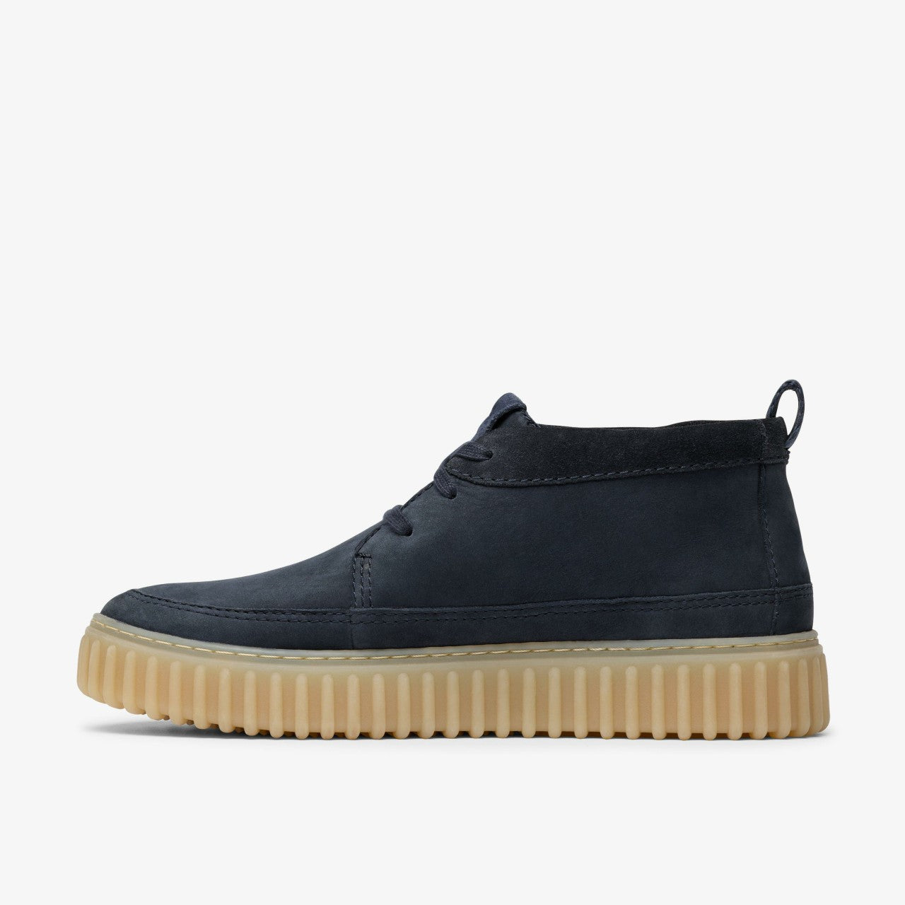 Torhill Lace Hi Navy Nubuck Clarks Men