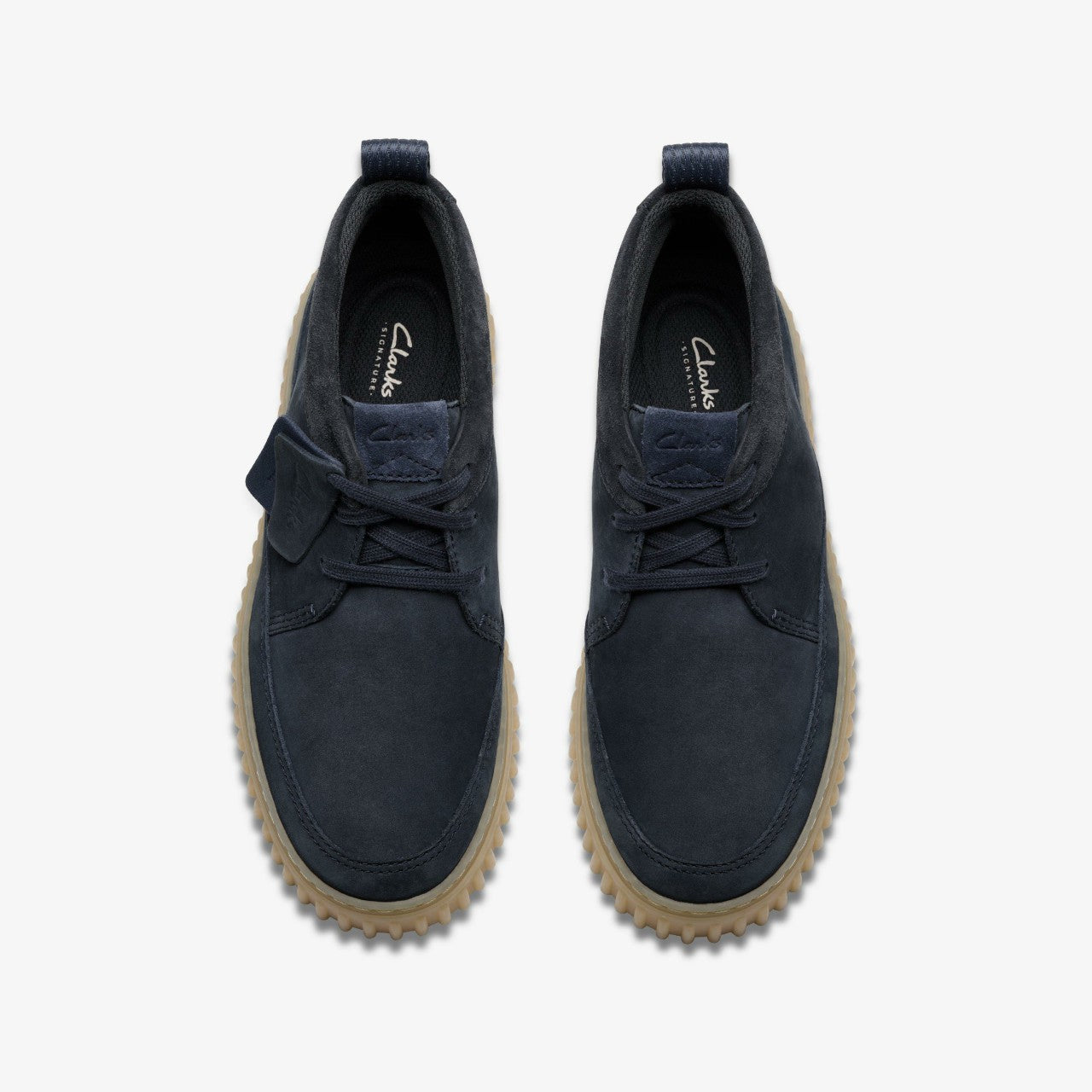 Torhill Lace Hi Navy Nubuck Clarks Men