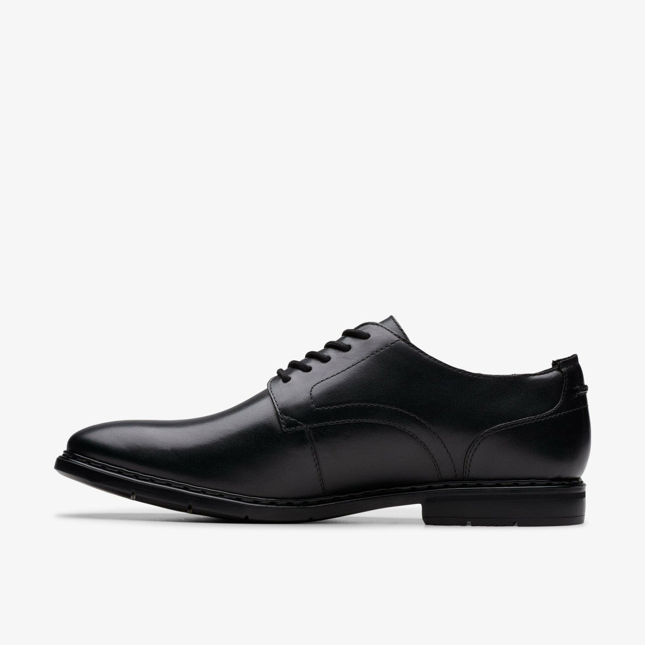 Banbury Derby Black Leather Clarks Men