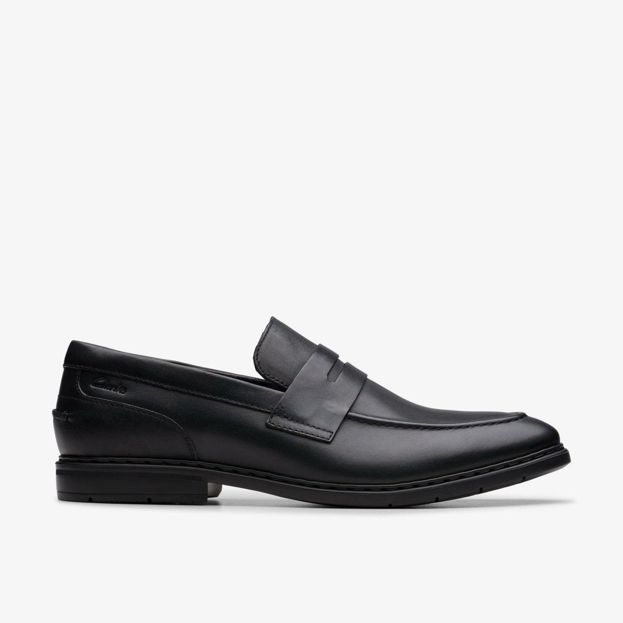Banbury Lo Black Leather Clarks Men