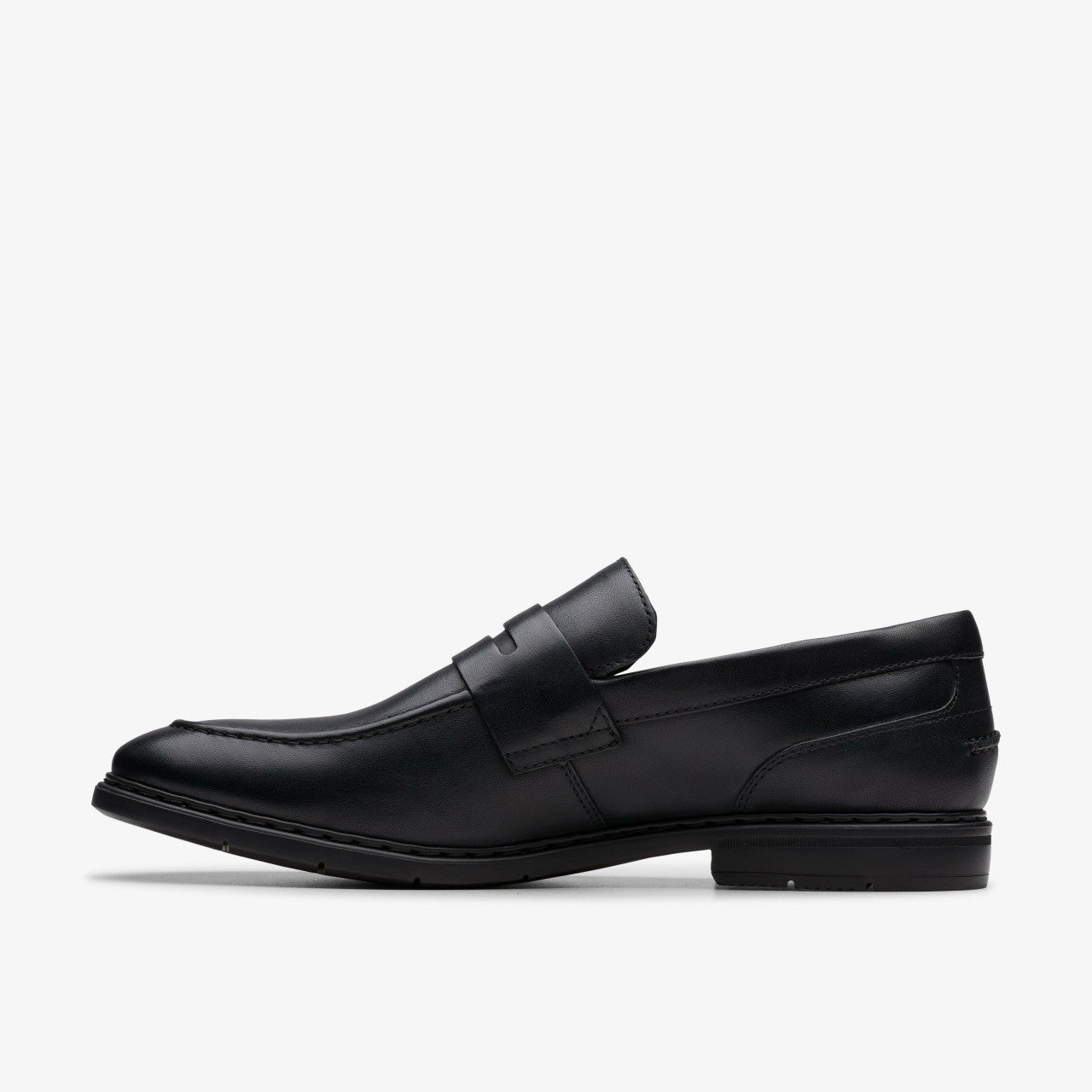 Banbury Lo Black Leather Clarks Men