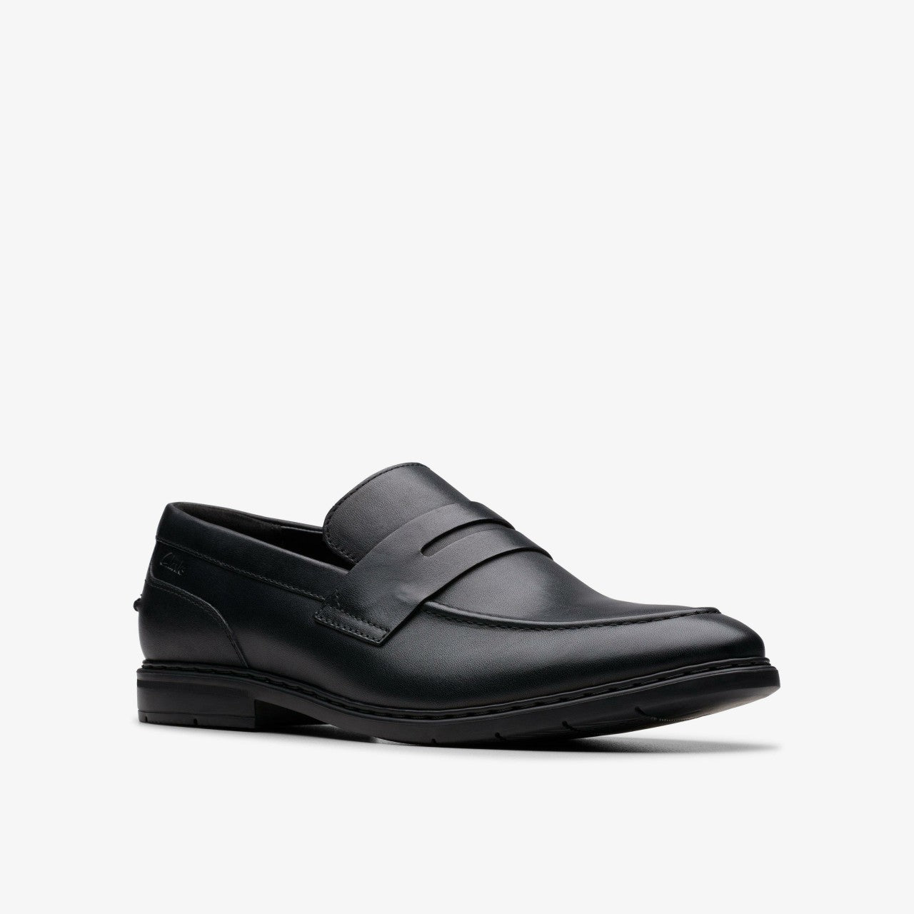 Banbury Lo Black Leather Clarks Men